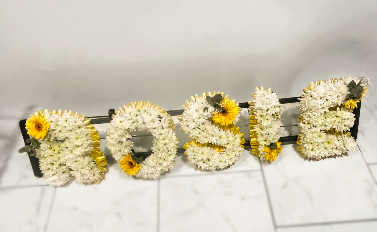 Personalised Floral Letter Arrangement