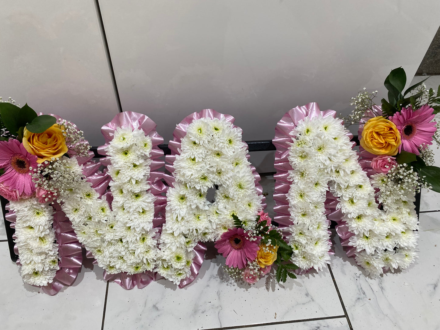 Personalised Floral Letter Arrangement
