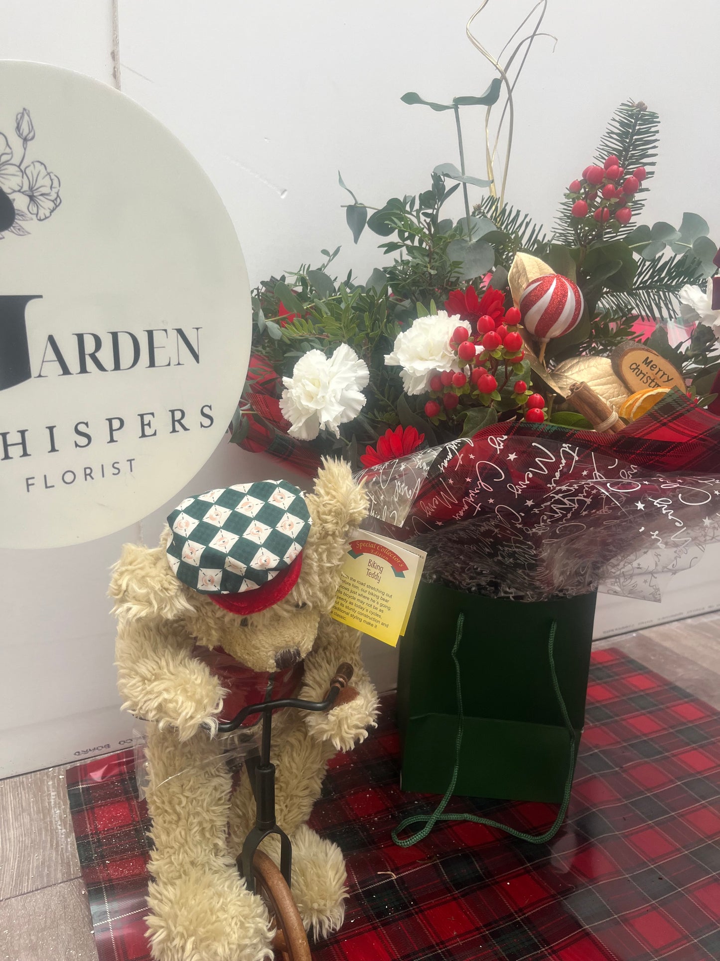 Christmas Bouquet & Bear Bumper Gift