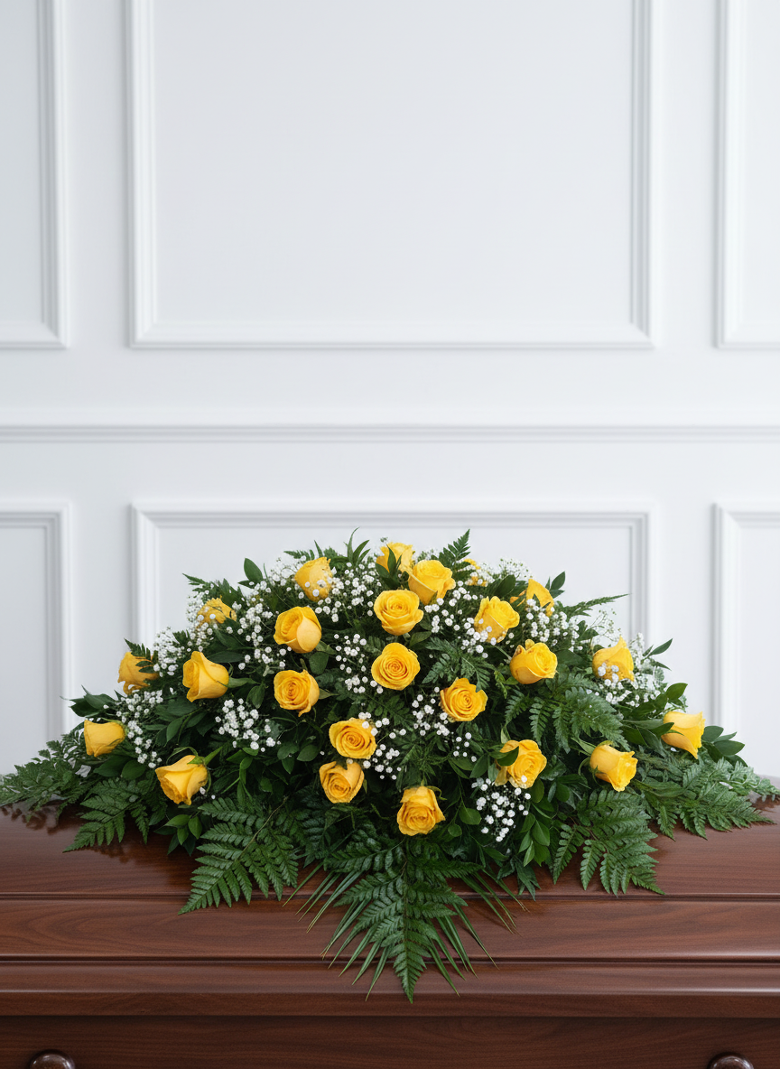 4ft Rose Casket Spray